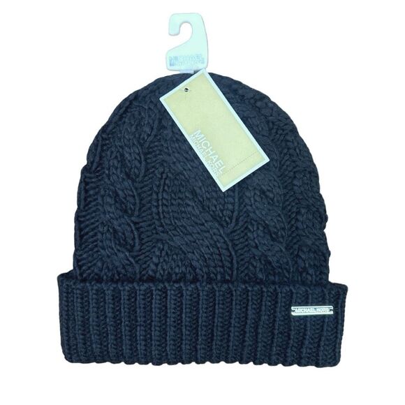 MICHAEL | Michael Kors Cuffed Cable Knit Beanie - One Size - Picture 1 of 5